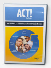 ACT By Sage 2006 CRM Contact Management Software Windows CD DVD Complete Manual picture