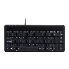 Perixx PERIBOARD-409U ES - Mini USB Teclado - Negro Brillante - QWERTY Black picture