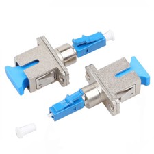 2 pcs LC male to SC female SM-9/125 optical fiber connector LC-SC flange coupler picture
