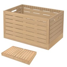 Collapsible Storage Bins, 23x15 Inches Plastic Stackable Utility Crates with ... picture