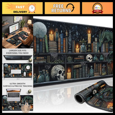Large Mystical Gothic Gaming Mouse Pad Desk Mat 31.5x15.7 - Perfect for Gamers picture