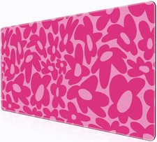 Pink Gaming Pad Large Desk Mat 35.4x15.7in XXL Mousepads picture