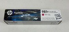 Genuine HP 981Y L0R14A Magenta PageWide Ink Cartridge 09/2019 NEW OEM SEALED (h) picture