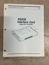 Vtg Texas Instruments RS232 Interface Card Manual Model PHP1220 1982 Computer picture