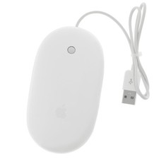 Genuine Apple A1152 Mighty Mouse MB112LL/B Optical Wired Mouse White MacPro picture