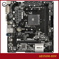 FOR ASROCK AB350M-HDV AMD VGA HDMI DVI 32GB Micro ATX Motherboard Test OK picture