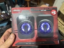 2Boom Raze Duo LED Wired USB Stereo Gaming Speakers LED Color Changing GSP190K picture