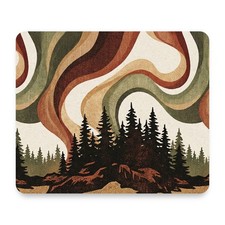 Northern Lights — Earth Tones Mouse Pad 9.25x7.75 Non-Slip Desk Mat picture