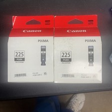 2 New Genuine Canon Pixma - 225 PGBK PGI- 225PGBK -Black- OEM -Original Sealed picture