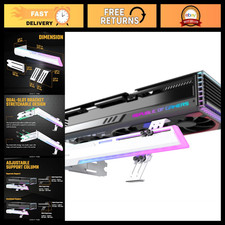 Adjustable ARGB GPU Holder Brace - Graphics Card Support Bracket for RX7990XTX, picture