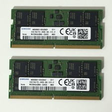 Samsung 64GB Kit 2x32GB DDR5-4800 PC5-38400 SODIMM Laptop RAM M425R4GA3BB0 picture