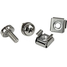 StarTech M5 Mounting Screws and Cage Nuts for Server Rack Cabinet - 100 Pack picture