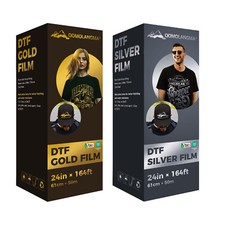 24in x 164ft Gold / Silver DTF Foil Film Roll DTF Transfer Film Cold Peel picture