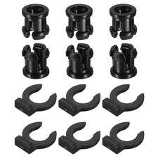 6 Set 3D Printer Tube Coupler Set Joint Connector 7.5mm OD x 4mm ID, Black picture