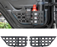 Metal Rear Door Storage Pockets Compatible with 2018-2025 Jeep Wrangler JL JL... picture