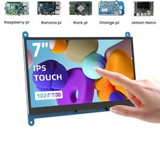 7 Inch Touchscreen Monitor for Raspberry Pi HDMI IPS 1024 X 600 Mini LCD Display picture