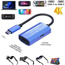 2in1 AR Smart Glasses USB-C 4K 60Hz Video and Type-C 100W Fast Charging Adapter picture