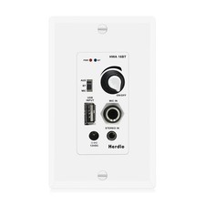 in Wall Audio Control Amplifier Receiver 2 Channel Wall Plate with USB Microp... picture