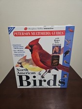 New Sealed 1996 Peterson Multimedia Guides: North American Birds PC CD Big Box  picture