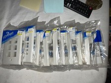 Lot of 11 Leviton 41080-6WP Wall Plates QUICKPORT WHITE WALLPLATE COMMERCIAL picture
