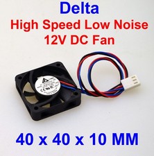 6000RPM BRAND NAME Delta Slim AFB0412HA-AF00 12V 3-PIN 40mm x 10mm Fan picture
