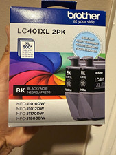 Brother Genuine LC401XL 2PK Black Inkjet Cartridges for MFC-J1010DW picture