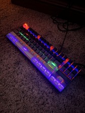 Redragon K556 Wired Mechanical Keyboard w/ Lubed Red Switches and Custom Keycaps picture