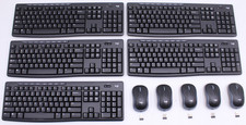 Lot of 5 Logitech K270 Keyboards and M185 Mice - Tested picture