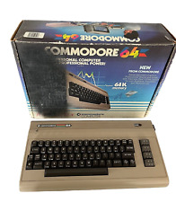 Commodore 64 Vintage Computer For Parts/Repair Original Box Working Power Cord picture