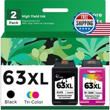 Ubinki 63XL Ink Cartridge Combo Pack for HP 63 HP63XL Black picture