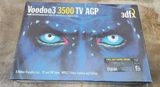 3dfx Voodoo3 3500 TV AGP 16MB SDRAM V3T416 Factory Sealed NOS TV/FM Tuner 1999 picture