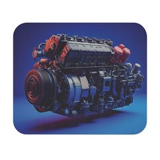 AvalgArt Mouse Pad – V8 Engine Design, Smooth Surface, Anti-Slip Rubber Base picture