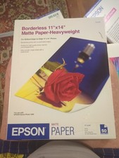 Epson s041468 Borderless Matte Photo Paper-Heavyweight 11