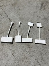 Lot of 4 Apple Video Adapters Lightning and 30-Pin VGA HDMI Connectors SD slot picture