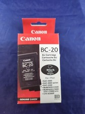 Genuine Canon BC-20 Black BJ Printer Ink Cartridge NEW SEALED. picture