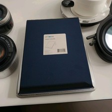 At Home Tablet Holder Stand. Plastic, Blue In Color., Very Stylish. picture