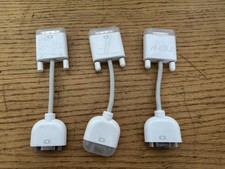 3 Apple Original OEM Adapter Cable , 603-8525 , DVI Male to VGA Female- Monitor picture