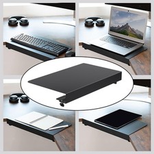 Clamp on Corner Desk Connector L Platform Extend Black Easy Installation Steel picture