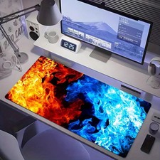 XXL 47.24x23.62inch Flame Design Gaming Mouse Pad & Desk Mat - Non-Slip Rubber picture