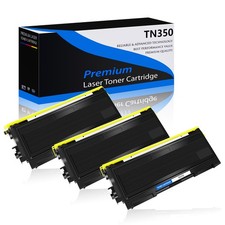 3PK Black TN350 Toner Cartridge for Brother HL Printers 2030 2030R 2070N 2070NR picture