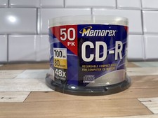 Memorex CD-R 50PK 700MB 80 Min. 48X Multi Speed Recordable Compact Discs Sealed picture