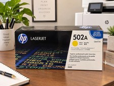 Genuine OEM Sealed HP 502A Q6472A Yellow Toner Cartridge for HP LASERJET 3600  picture