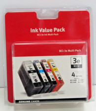 Canon BCI-3e Multi Pack 4 Colors Black Cyan Magenta Yellow NEW Sealed #DC picture