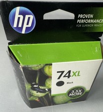HP 74XL Black High Yield Ink Cartridge (CB336WN140) Genuine/Original OEM New picture