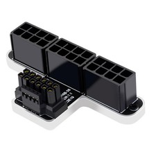 White ATX 3.0 12VHPWR 16Pin 12+4p To 3x 8Pin PCIe 5.0 180 Degree B Type picture