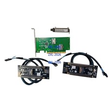 Built-in SFF-8654 SlimSAS To 4 Port PCIe X4 X4 PCIe 4.0 Slot Adapter +Cable picture