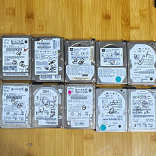 Lot of 10 2.5 Inch IDE Drives - Wiped picture