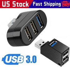 3 Port High Speed USB 3.0 Multi HUB Splitter Expansion Desktop PC Laptop Adapter picture