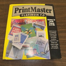 9 CD Set Mindscape PrintMaster Platinum 7.0 Windows PC 95/98/NT 4.0 picture