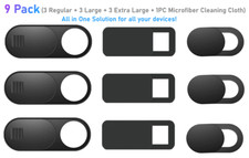 9 Pieces WebCam Cover Slide  Privacy Security Protect Sticker Phone Laptop picture
